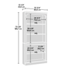 Halston 33.7” 5-Shelf Bookcase with Adjustable Shelves – Chalked Chestnut  | Bibliothèque Halston de 33,7 po à 5 tablettes avec tablettes réglables - marron blanchi