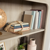 Halston 33.7” 5-Shelf Bookcase with Adjustable Shelves – Chalked Chestnut  | Bibliothèque Halston de 33,7 po à 5 tablettes avec tablettes réglables - marron blanchi