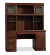 Bureau Heritage de 59.25 po avec crédence - cerisier classique