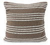 Coussin décoratif Harris en tissu - moka
