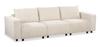 Infinity Modular 3-Piece Chenille Fabric Sofa Sectional – Taupe  | Sofa sectionnel modulaire Infinity 3 pièces en tissu de chenille - taupe