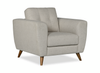 Iverly 38” Linen-Look Fabric Chair with Removable Back Cushion -Sand | Fauteuil Iverly de 38 po en tissu d’apparence lin avec coussin de dossier amovible - sable