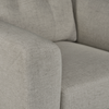Iverly 38” Linen-Look Fabric Chair with Removable Back Cushion -Sand | Fauteuil Iverly de 38 po en tissu d’apparence lin avec coussin de dossier amovible - sable