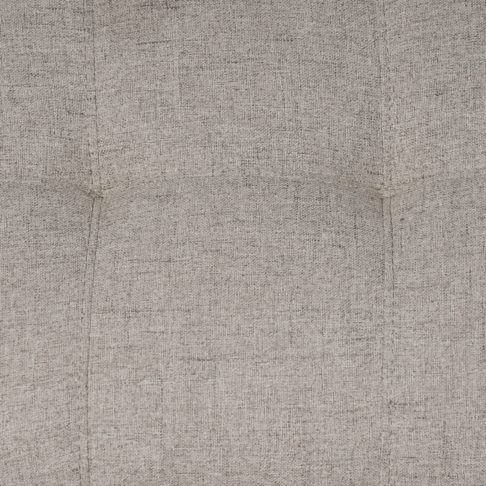 Sofa Iverly de 84 po en tissu d’apparence lin avec coussins de dossier amovibles - sable