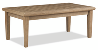  Table à café Juno pour la terrasse à l’extérieur - eucalyptus, résistante aux intempéries et aux rayons UV - naturelle