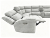 Kacey 6-Piece Chenille Fabric Power Reclining Sectional with USB Port - Grey | Sofa sectionnel à inclinaison électrique Kacey 6 pièces de po en tissu de chenille avec port USB - gris