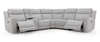 Kacey 6-Piece Chenille Fabric Power Reclining Sectional with USB Port - Grey | Sofa sectionnel à inclinaison électrique Kacey 6 pièces de po en tissu de chenille avec port USB - gris