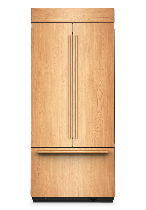 Réfrigérateur encastré KitchenAid de 20,8 pi3 et de 36 po à portes françaises à congélateur inférieur - panneau personnalisable - KBFN536TPA