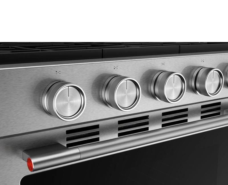 Cuisinière intelligente à gaz KitchenAid de 5 pi3 et de 30 po avec modes par convection - acier inoxydable PrintShieldMC - KFGS330TPS