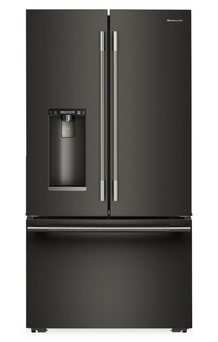 Réfrigérateur KitchenAid de 23,1 pi³ et de 35,6 po à profondeur de comptoir à portes françaises - minerai noir - KRFC536SBE