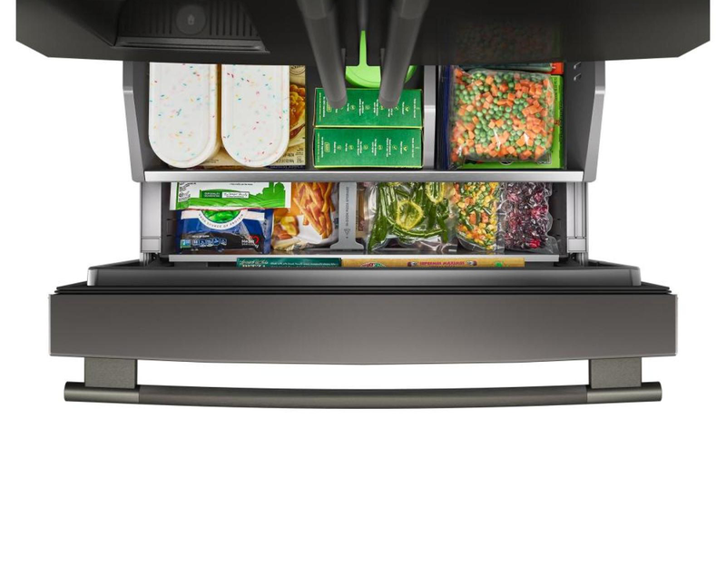 Réfrigérateur KitchenAid de 23,1 pi³ et de 35,6 po à profondeur de comptoir à portes françaises - minerai noir - KRFC536SBE
