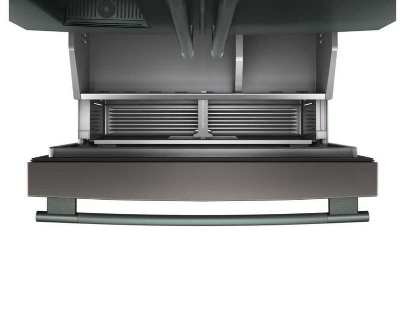 Réfrigérateur KitchenAid de 23,1 pi3 et de 35,6 po de profondeur comptoir à portes françaises avec remplissage automatique - minerai noir - KRFC536SJP