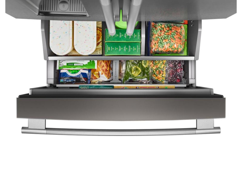 Réfrigérateur KitchenAid de 23,1 pi³ et de 35,6 po à profondeur de comptoir à portes françaises - acier inoxydable - KRFC536SPS