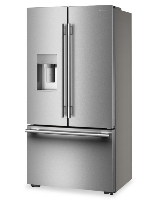 Réfrigérateur KitchenAid de 23,9 pi3 et de 36,6 po de profondeur comptoir à portes françaises - acier inoxydable - KRFC736SPS