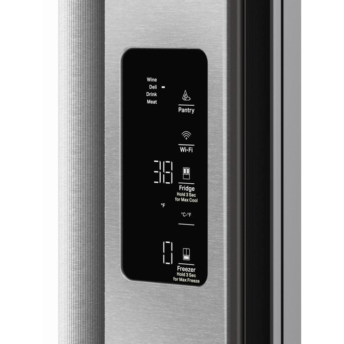Réfrigérateur KitchenAid de 23,9 pi3 et de 36,6 po de profondeur comptoir à portes françaises - acier inoxydable - KRFC736SPS