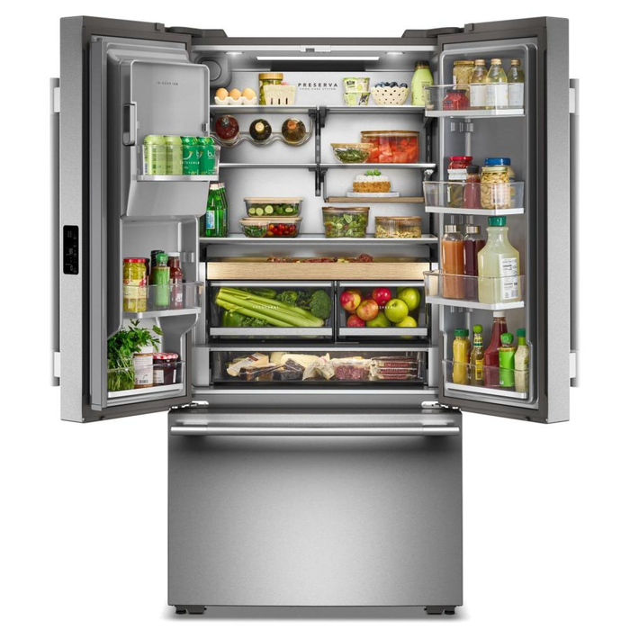 Réfrigérateur KitchenAid de 23,9 pi3 et de 36,6 po de profondeur comptoir à portes françaises - acier inoxydable - KRFC736SPS