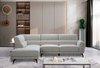Kyrie 2-Piece Left-Facing Linen-Look Fabric Sectional - Taupe | Sofa sectionnel de gauche Kyrie 2 pièces de po en tissu d'apparence lin - taupe