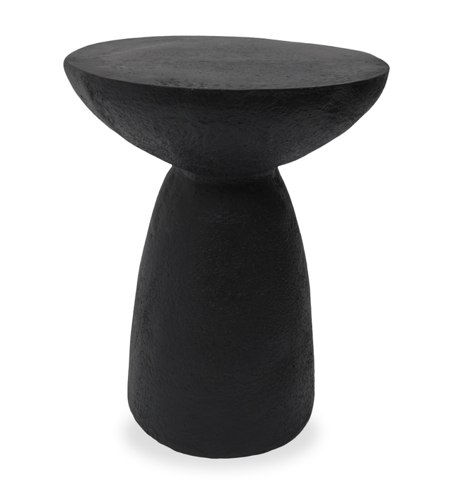 Table de bout moderne Lake de 18,9 po - noir mat