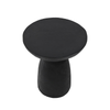 Lake 18.9" Modern End Table – Matte Black | Table de bout moderne Lake de 18,9 po - noir mat