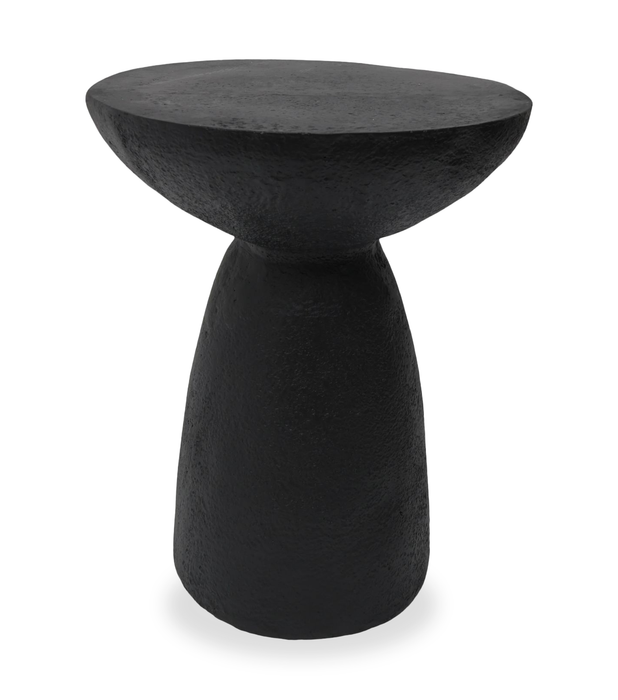 Table de bout moderne Lake de 18,9 po - noir mat