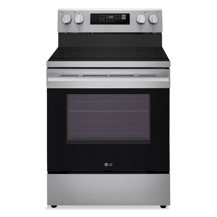 Cuisinière intelligente électrique LG de 6,3 pi3 avec friture à air - acier inoxydable - LREN6321VE