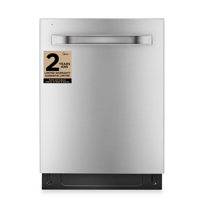 Midea 24" Top Control Dishwasher with STRAWash™ - Stainless Steel - MDT24P6CST | Lave-vaisselle Midea de 24 po avec commandes sur le dessus et STRAWashMC - acier inoxydable - MDT24P6CST | MDT24P6T