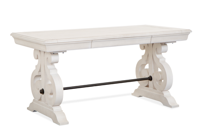 Milson 62" Writing Desk with Storage - Alabaster | Bureau Milson de 62 po avec rangement - albâtre