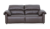 Sofa à inclinaison électrique Momento de 90 po en cuir véritable - chocolat