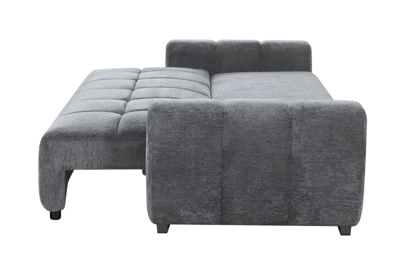 Sofa-lit double Moonlight po en tissu avec coussins de dossier amovibles - minéral  