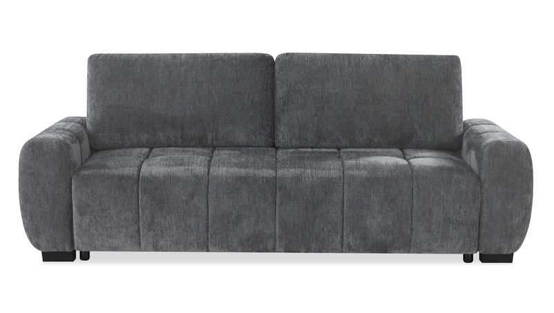 Sofa-lit double Moonlight po en tissu avec coussins de dossier amovibles - minéral  