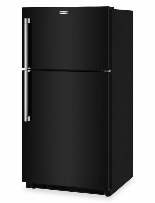 Réfrigérateur Maytag large de 21 pi3 et de 33 po à congélateur supérieur avec mode garage - noir - MRTX5121TB