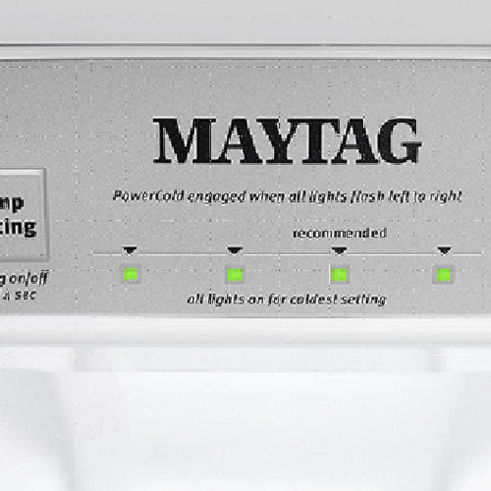 Réfrigérateur Maytag large de 21 pi3 et de 33 po à congélateur supérieur avec mode garage - noir - MRTX5121TB