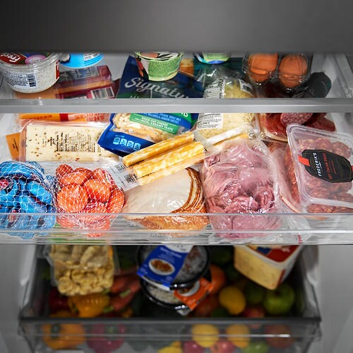 Réfrigérateur Maytag large de 21 pi3 et de 33 po à congélateur supérieur avec mode garage - noir - MRTX5121TB