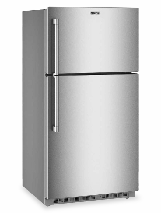 Réfrigérateur Maytag large de 21 pi3 et de 33 po à congélateur supérieur avec mode garage - acier inoxydable - MRTX5121TZ