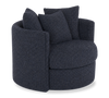  Fauteuil d’appoint pivotant personnalisable Nest de Sofa Lab de 42 po fabriqué au Canada en tissu - Chenille Pacific 