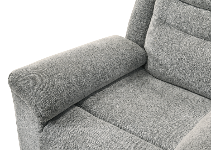Fauteuil inclinable Nick de 35,5 po en tissu de chenille - gris
