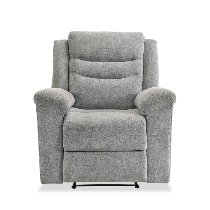 Fauteuil inclinable Nick de 35,5 po en tissu de chenille - gris