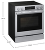 Samsung 6.3 Cu. Ft. Smart Electric Slide In Range with Air Fry – Stainless Steel - NSE90H63SRAC | Cuisinière intelligente électrique encastrée Samsung de 6,3 pi3 avec friture à air - acier inoxydable - NSE90H63SRAC