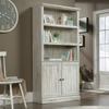 Oryn 35.28” 5-Shelf Bookcase with Storage – White Plank | Bibliothèque Oryn de 35,28 po à 5 tablettes avec rangement - planche blanche
