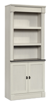 Bibliothèque traditionnelle Palladia de 29,37 po avec armoire de rangement - chêne glacier