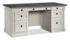 Palladia 65.12" Executive Desk with 7 Drawers – Glacier Oak | Bureau de direction Palladia de 65,12 po à 7 tiroirs - chêne glacier