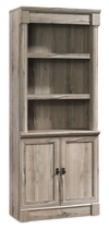 Bibliothèque traditionnelle Palladia de 29,37 po avec armoire de rangement - chêne fendu
