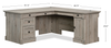 Palladia 65.12" L-Shaped Desk with 3 Drawers – Split Oak | Bureau en forme de L Palladia de 65,12 po à 3 tiroirs - chêne fendu