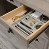 Palladia 53.15" Office Desk with 3 Drawers – Split Oak | Bureau Palladia de 53,15 po à 3 tiroirs - chêne fendu