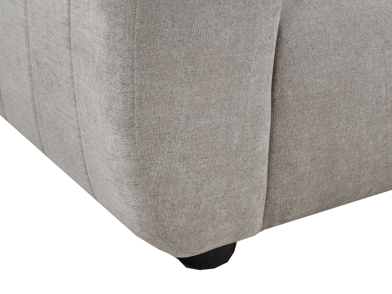 Fauteuil Pebble de 45 po fabriqué au Canada en tissu - gris