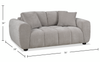 Made in Canada Pebble 70" Fabric Loveseat with Matching Accent Pillows - Grey | Causeuse Pebble de 70 po fabriquée au Canada en tissu avec coussins décoratifs assortis - grise