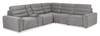 Shaquille O’Neal Home Prestige 6-Piece Sectional with Power Reclining – Grey | Sofa sectionnel Prestige de Shaquille O’Neal Home 6 pièces avec inclinaison électrique - gris