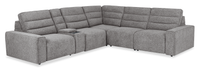  Sofa sectionnel Prestige de Shaquille O’Neal Home 6 pièces avec inclinaison électrique - gris
