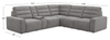 Shaquille O’Neal Home Prestige 6-Piece Sectional with Power Reclining – Grey | Sofa sectionnel Prestige de Shaquille O’Neal Home 6 pièces avec inclinaison électrique - gris