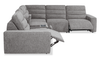 Shaquille O’Neal Home Prestige 6-Piece Sectional with Power Reclining – Grey | Sofa sectionnel Prestige de Shaquille O’Neal Home 6 pièces avec inclinaison électrique - gris
